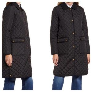 Lauren Ralph Lauren
Diamond-Quilted A-Line Coat Black Size XS